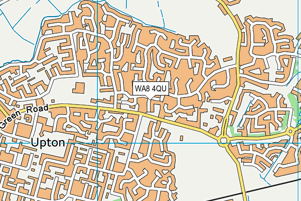 WA8 4QU map - OS VectorMap District (Ordnance Survey)
