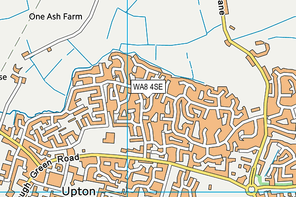 WA8 4SE map - OS VectorMap District (Ordnance Survey)