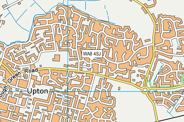 WA8 4SJ map - OS VectorMap District (Ordnance Survey)