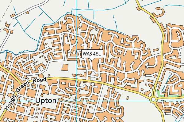 WA8 4SL map - OS VectorMap District (Ordnance Survey)