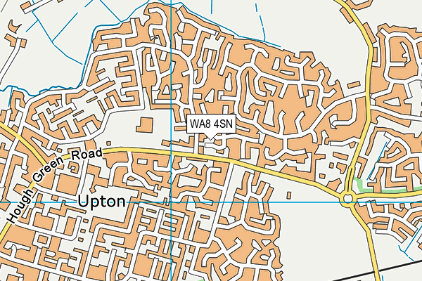 WA8 4SN map - OS VectorMap District (Ordnance Survey)