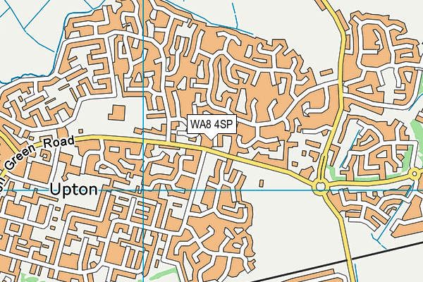 WA8 4SP map - OS VectorMap District (Ordnance Survey)