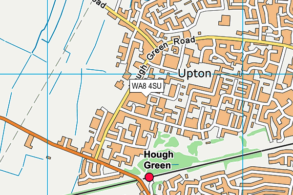 WA8 4SU map - OS VectorMap District (Ordnance Survey)