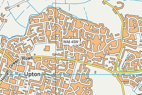 WA8 4SW map - OS VectorMap District (Ordnance Survey)