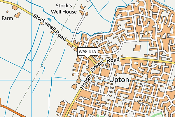 WA8 4TA map - OS VectorMap District (Ordnance Survey)