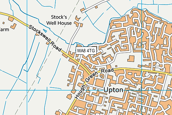 WA8 4TG map - OS VectorMap District (Ordnance Survey)