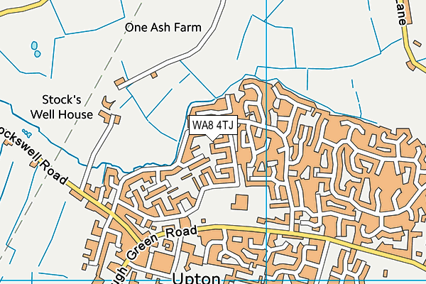 WA8 4TJ map - OS VectorMap District (Ordnance Survey)