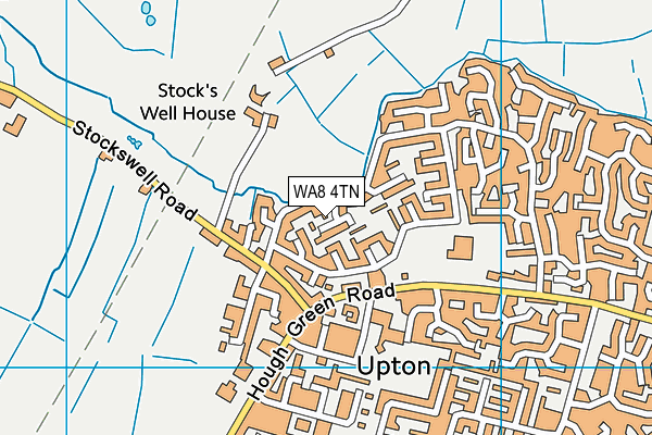 WA8 4TN map - OS VectorMap District (Ordnance Survey)