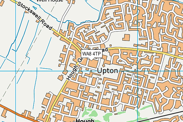 WA8 4TP map - OS VectorMap District (Ordnance Survey)
