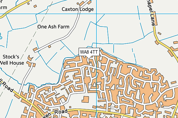 WA8 4TT map - OS VectorMap District (Ordnance Survey)