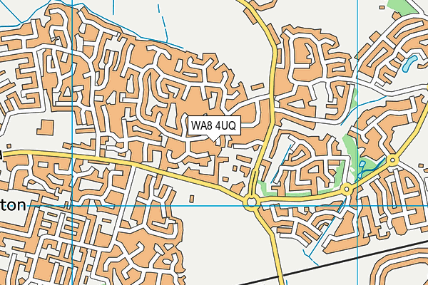 WA8 4UQ map - OS VectorMap District (Ordnance Survey)