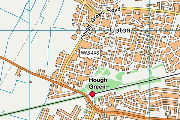 Arley Drive Playing Fields map (WA8 4XS) - OS VectorMap District (Ordnance Survey)