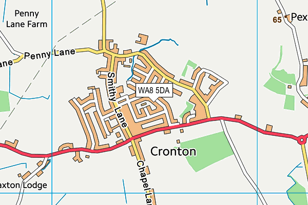 WA8 5DA map - OS VectorMap District (Ordnance Survey)