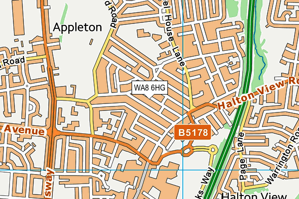 WA8 6HG map - OS VectorMap District (Ordnance Survey)