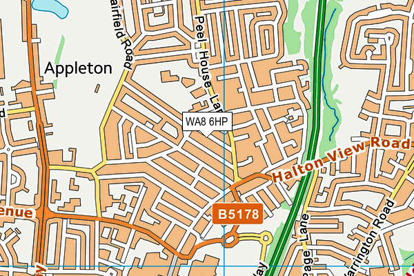 WA8 6HP map - OS VectorMap District (Ordnance Survey)