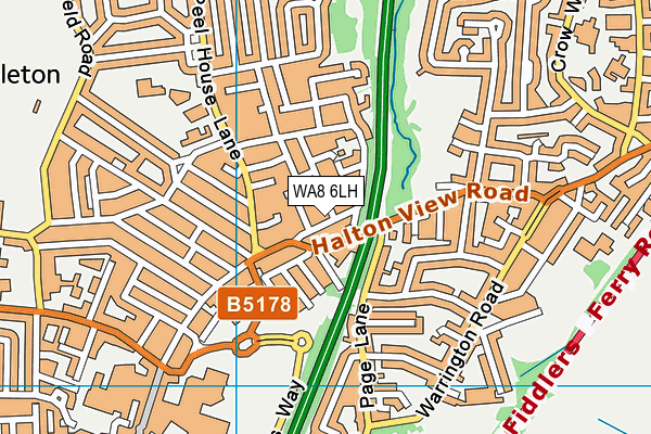 WA8 6LH map - OS VectorMap District (Ordnance Survey)