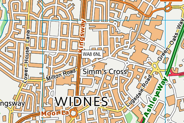 WA8 6NL map - OS VectorMap District (Ordnance Survey)
