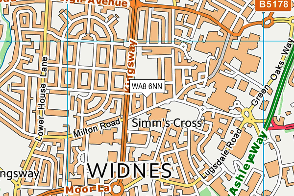 WA8 6NN map - OS VectorMap District (Ordnance Survey)