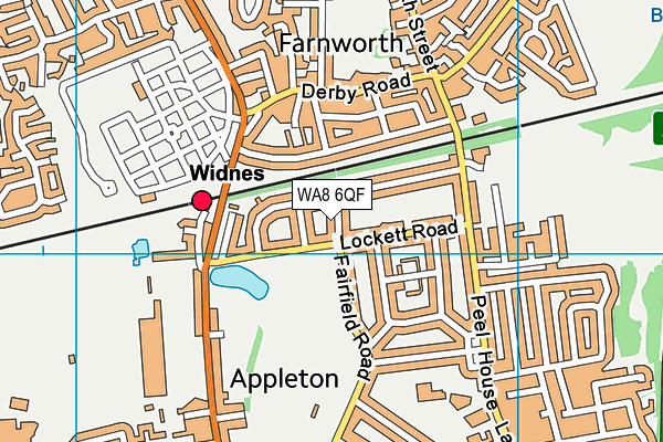 WA8 6QF map - OS VectorMap District (Ordnance Survey)