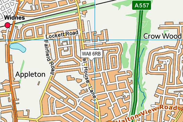 WA8 6RB map - OS VectorMap District (Ordnance Survey)