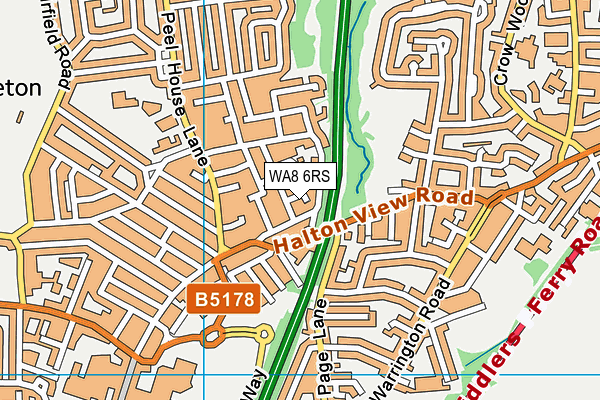 WA8 6RS map - OS VectorMap District (Ordnance Survey)