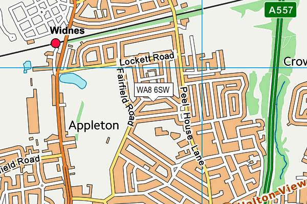 WA8 6SW map - OS VectorMap District (Ordnance Survey)