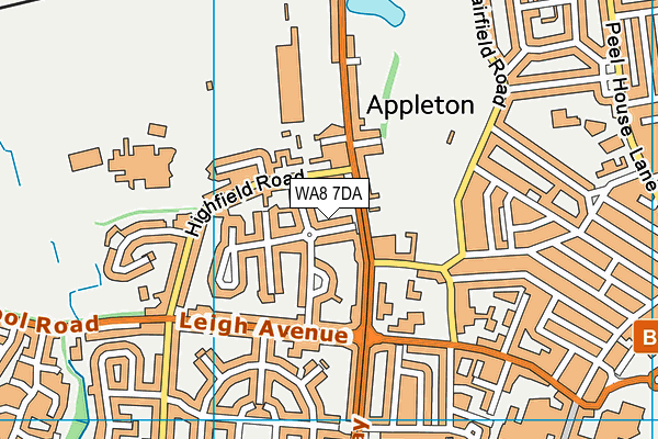 WA8 7DA map - OS VectorMap District (Ordnance Survey)