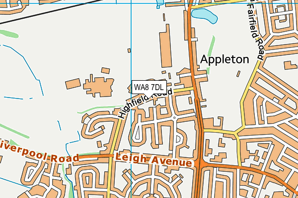 WA8 7DL map - OS VectorMap District (Ordnance Survey)