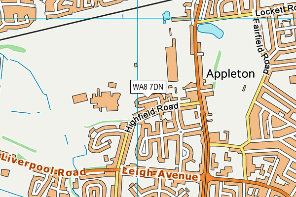 WA8 7DN map - OS VectorMap District (Ordnance Survey)