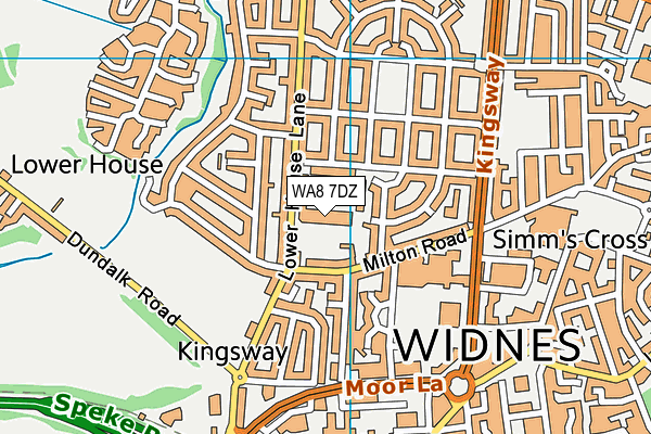 Map of WIDNES RUGBY LEAGUE CLUB LIMITED at district scale