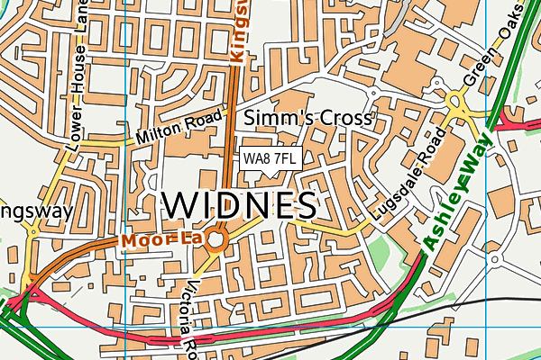 WA8 7FL map - OS VectorMap District (Ordnance Survey)
