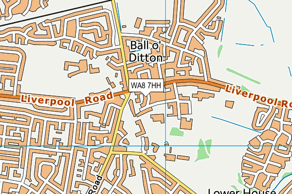 WA8 7HH map - OS VectorMap District (Ordnance Survey)