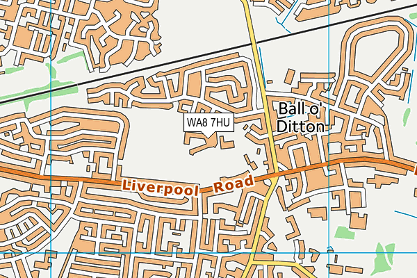 WA8 7HU map - OS VectorMap District (Ordnance Survey)