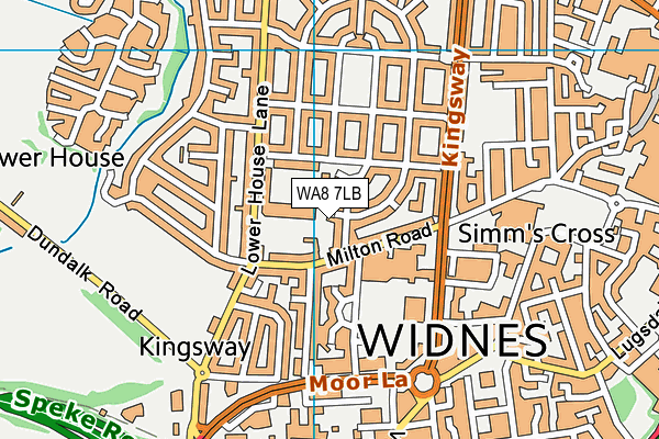 WA8 7LB map - OS VectorMap District (Ordnance Survey)