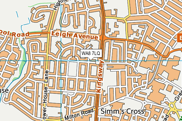 WA8 7LQ map - OS VectorMap District (Ordnance Survey)