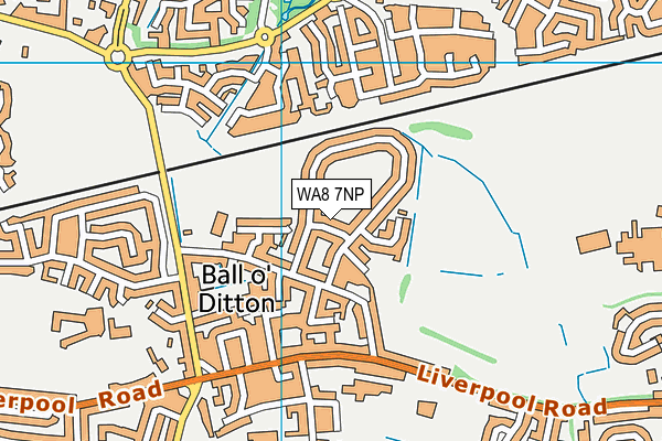 WA8 7NP map - OS VectorMap District (Ordnance Survey)