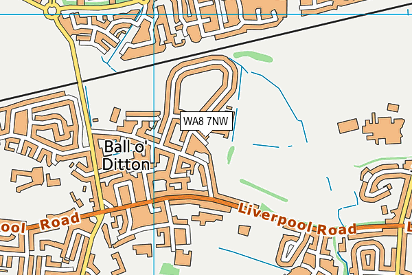 WA8 7NW map - OS VectorMap District (Ordnance Survey)