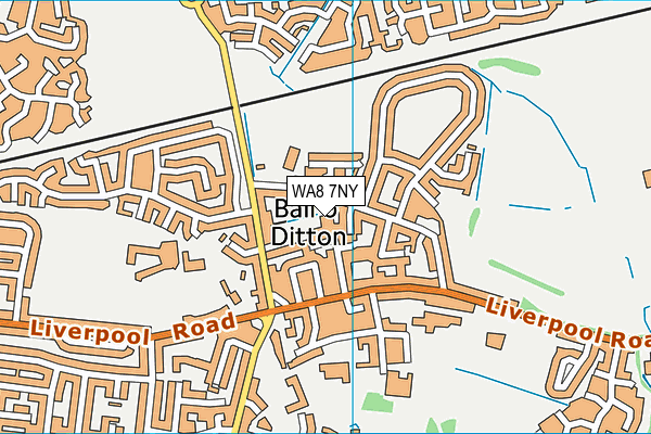 WA8 7NY map - OS VectorMap District (Ordnance Survey)
