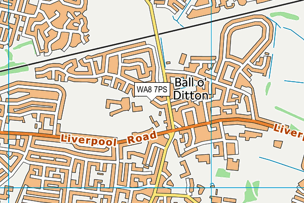 WA8 7PS map - OS VectorMap District (Ordnance Survey)