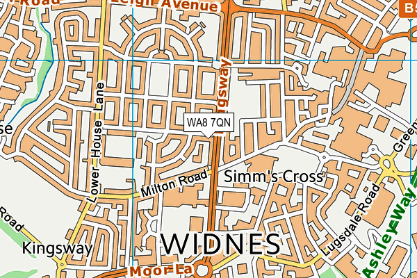 WA8 7QN map - OS VectorMap District (Ordnance Survey)