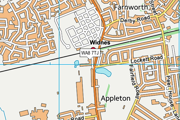 WA8 7TJ map - OS VectorMap District (Ordnance Survey)