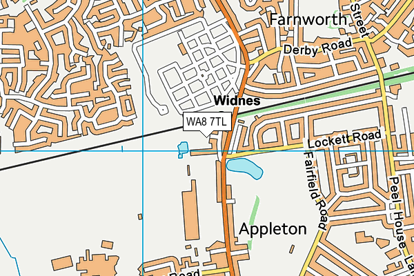 WA8 7TL map - OS VectorMap District (Ordnance Survey)