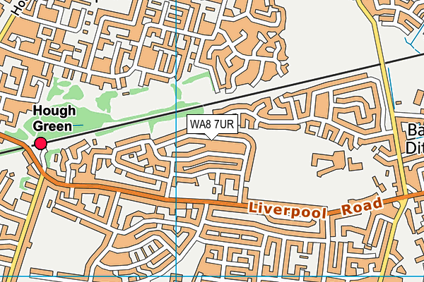 WA8 7UR map - OS VectorMap District (Ordnance Survey)