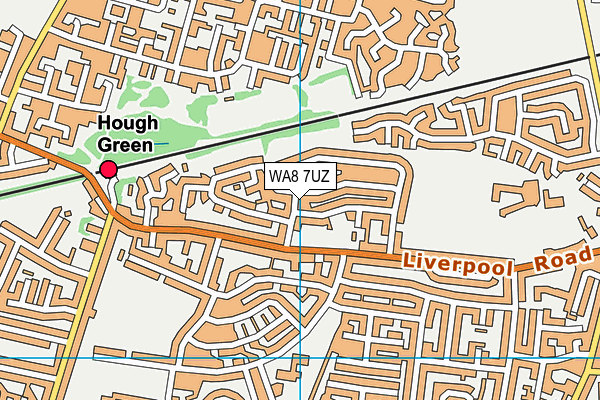 WA8 7UZ map - OS VectorMap District (Ordnance Survey)