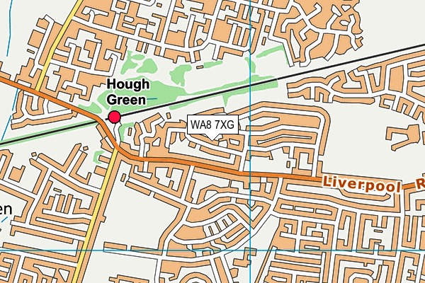 WA8 7XG map - OS VectorMap District (Ordnance Survey)