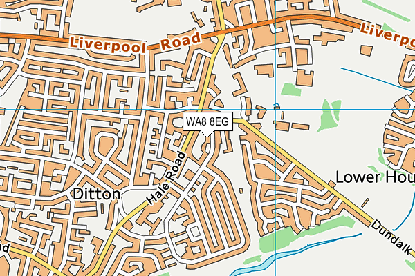 WA8 8EG map - OS VectorMap District (Ordnance Survey)