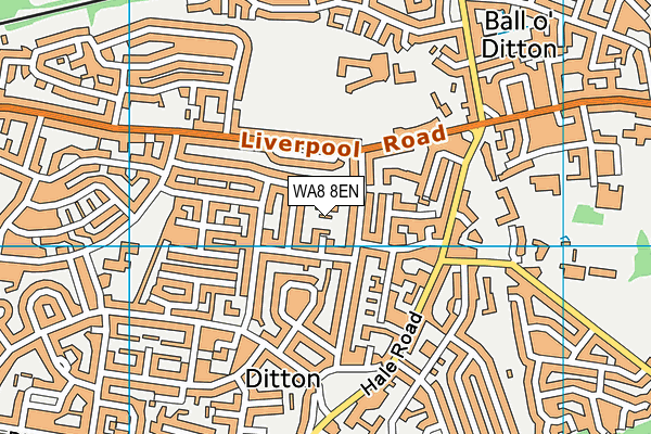 WA8 8EN map - OS VectorMap District (Ordnance Survey)