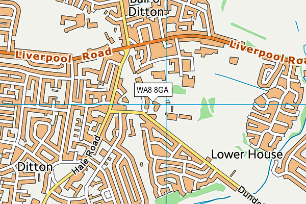 WA8 8GA map - OS VectorMap District (Ordnance Survey)