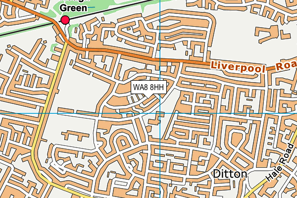 WA8 8HH map - OS VectorMap District (Ordnance Survey)