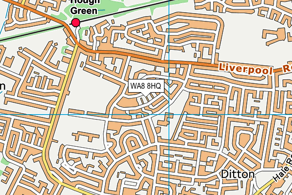 WA8 8HQ map - OS VectorMap District (Ordnance Survey)